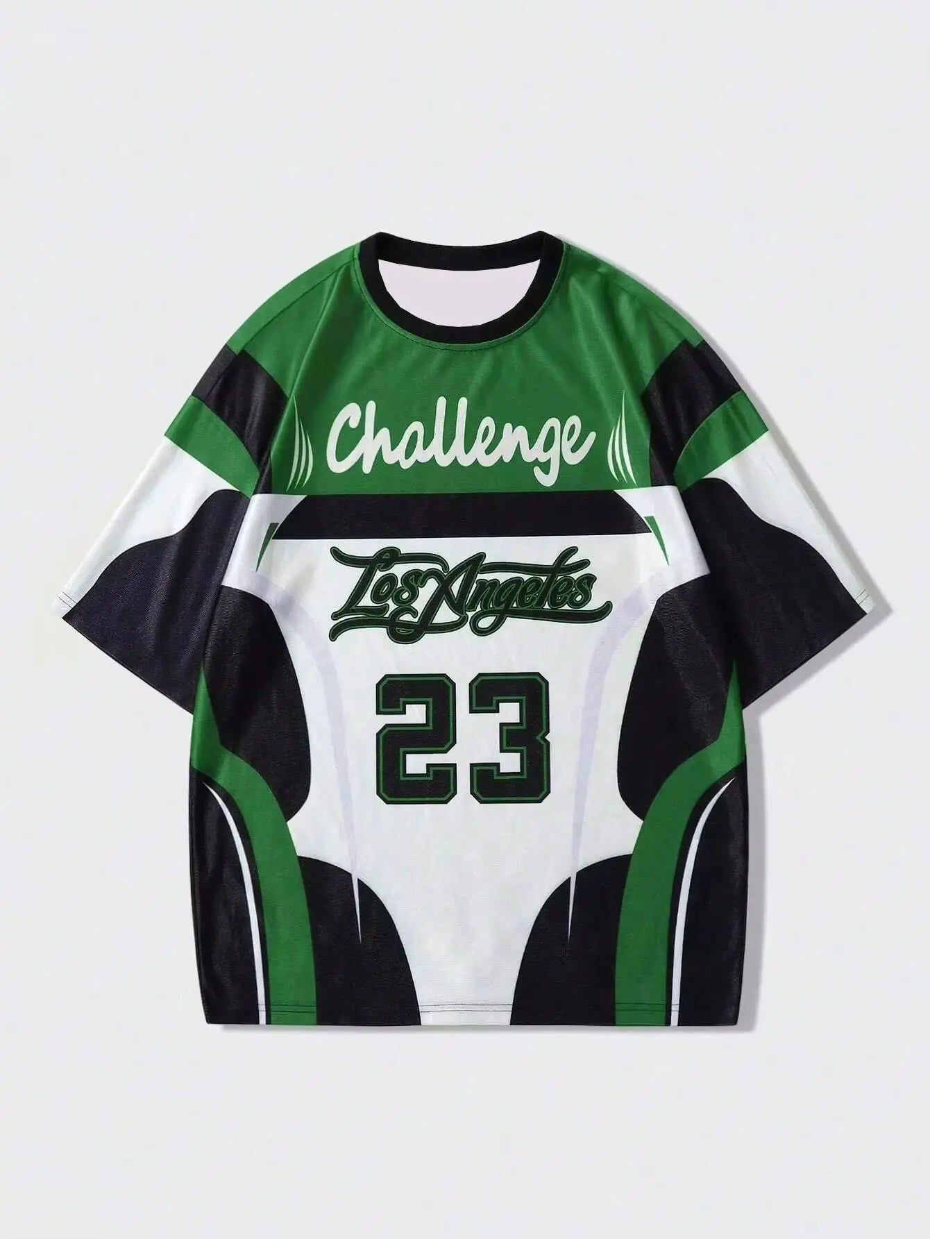Camiseta Deportiva Casual Ligera y Transpirable con Estampado Digital