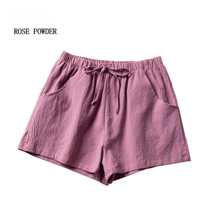 Pantalones cortos casuales de lino para mujer, pantalones cortos de entrenamiento para gimnasio, pantalones cortos de algodón, pantalones cortos negros de cintura alta para mujer, pantalones cortos deportivos para mujer