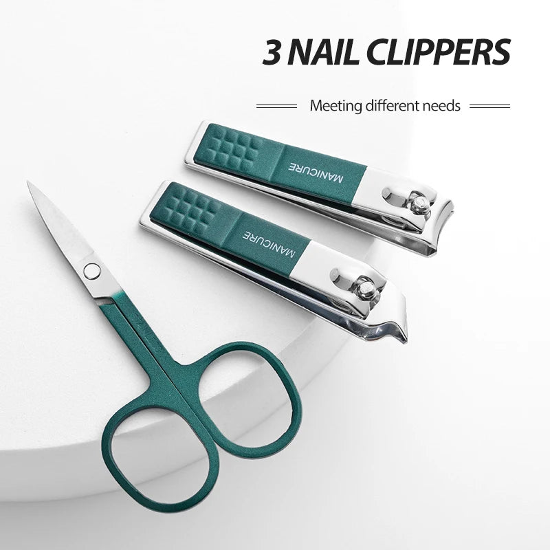 Ensemble de ciseaux à ongles haut de gamme pour la maison, coupe-ongles spéciaux pour hommes et femmes, outils de beauté de manucure, 6 pièces, portable pour la maison