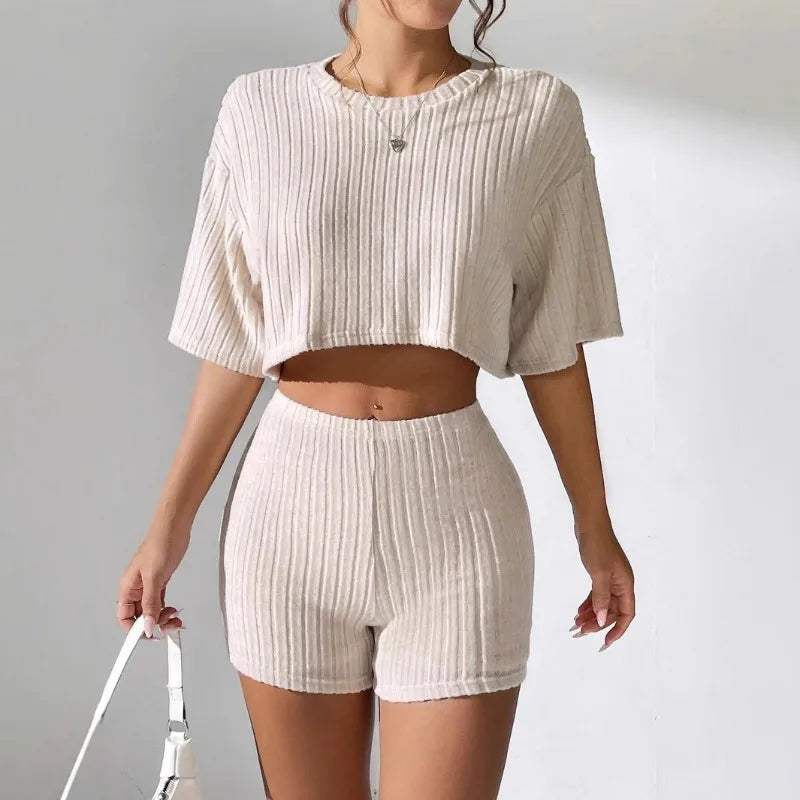 Conjunto de Dos Piezas de Moda Primavera-Verano para Mujer