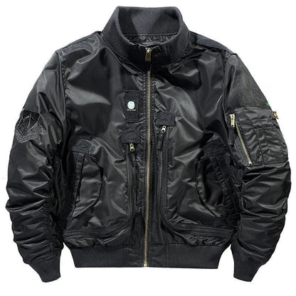chaqueta Bomber funcional para hombre, traje de béisbol Retro de gran tamaño, abrigo, ropa de marca, Chaqueta corta para hombre