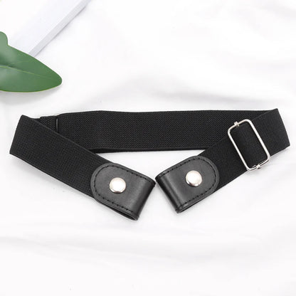 Cinturón elástico ajustable sin hebilla para mujer y niña