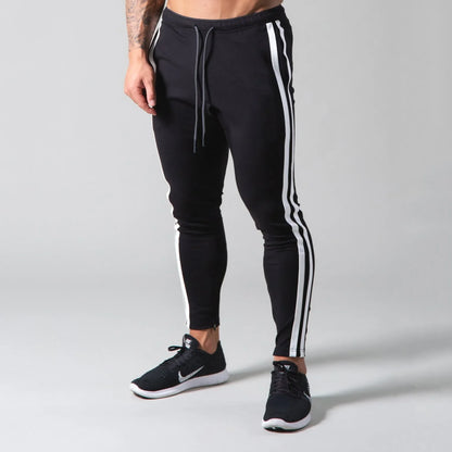 Pantalones de chándal con ajuste muscular para hombre