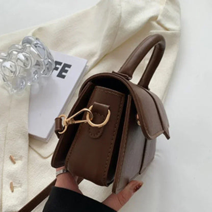Bolso de cuero de Pu para mujer, bolso cruzado a la moda