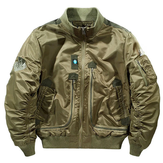 chaqueta Bomber funcional para hombre, traje de béisbol Retro de gran tamaño, abrigo, ropa de marca, Chaqueta corta para hombre