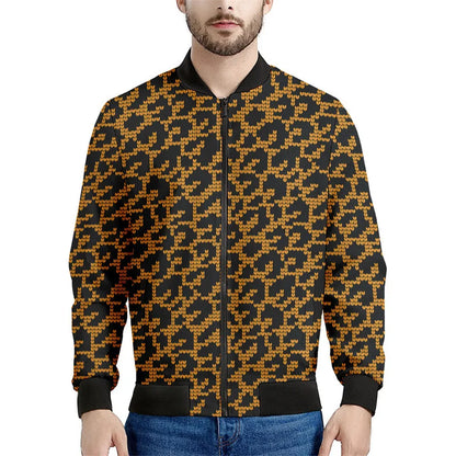 Chaqueta con cremallera y patrón de leopardo para hombre, sudadera de manga larga con estampadode personalidad, ropa de calle suelta informal, abrigo de moda