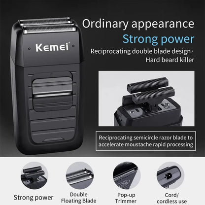 Kemei KM-2296 KM-2299 Kit de tondeuse à cheveux Rasoir électrique pour hommes Tondeuse à cheveux professionnelle