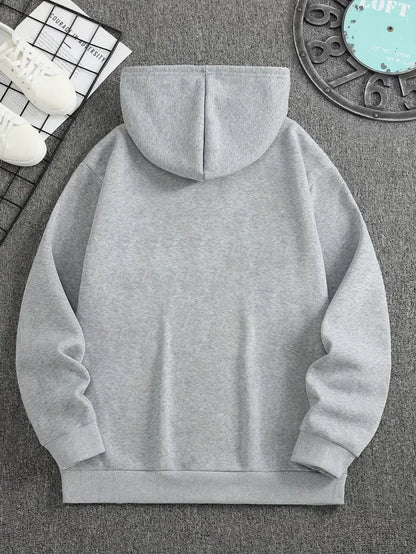sudadera nueva moda de otoño para hombres con estampado de letras cómoda y suave Sudadera con capucha deportes urbanos al aire libre ropa casual