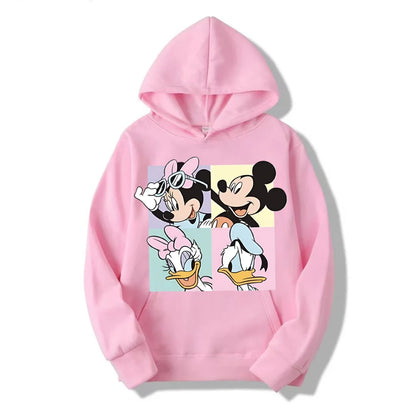 Sudadera con capucha informal para mujer, jersey condibujos animados