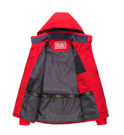 Chaqueta de senderismo impermeable para hombre, cortavientos a prueba de viento de gran tamaño