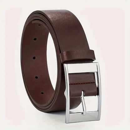 cinturón de lujo para hombre, cinturón de cuero PU, hebilla de Metal