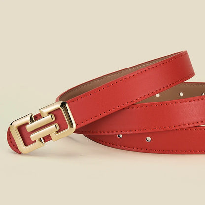 Cinturón colorido para mujer, falda sencilla y versátil, pantalones de pierna ancha