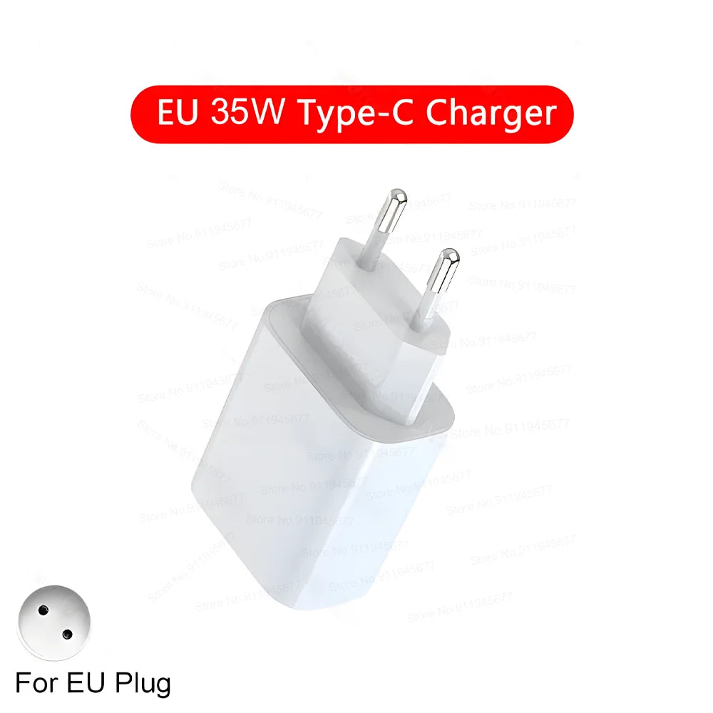 Cargador rápido PD de 35 W para iPhone 11, 12, 13, 14 y 15 Pro Max, cable de carga rápida para iPhone 15 Plus, cable de datos USB tipo C, cargador de teléfono