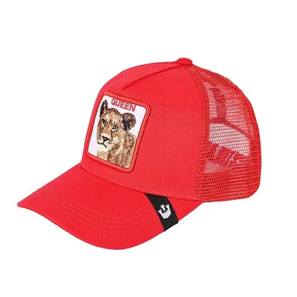 Gorra de béisbol bordada unisex, gorra de tiburón, gorra de animal, gorra de león, gorra de tigre, gorra de gallo, gorras de granja, gorras casuales, gorra de protección solar