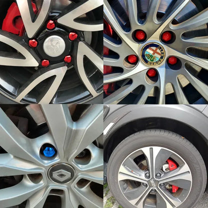 20 unidades Tapas protectoras para tuercas de rueda de coche, 17/19/21 mm, antioxidantes,( Mira que llave coge tu tuerca antes de comprar )