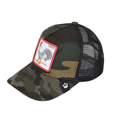 Gorra de béisbol bordada unisex, gorra de tiburón, gorra de animal, gorra de león, gorra de tigre, gorra de gallo, gorras de granja, gorras casuales, gorra de protección solar