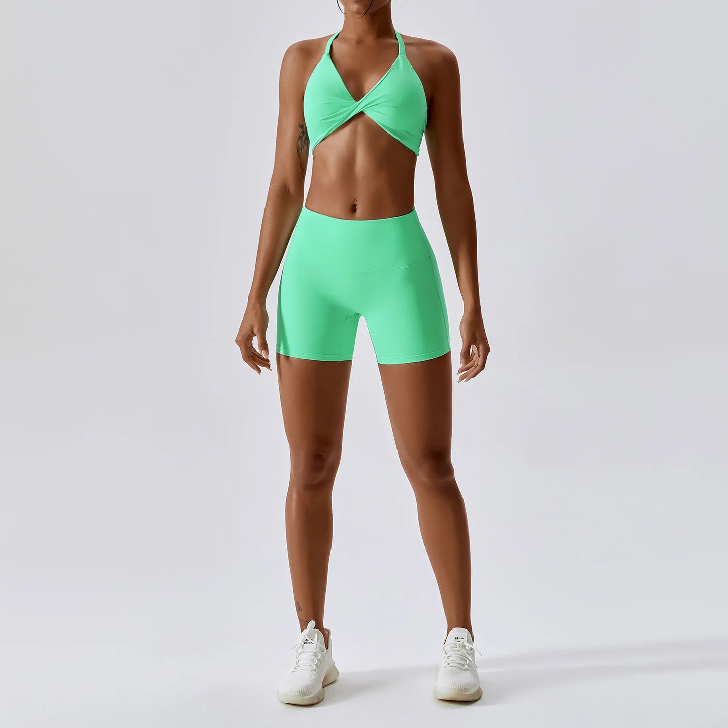 ropa deportiva de entrenamiento, ropa de gimnasio de cintura alta con cordón, trajes deportivos