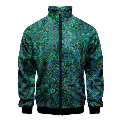 Nueva chaqueta con cremallera y estampado de alta calidad para hombre, informal, de manga larga, holgada, lavada, con gráficos