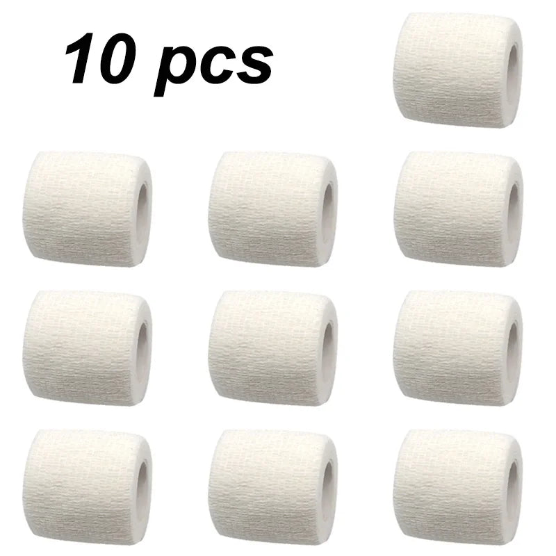 10 rollos de vendaje deportivo elástico autoadhesivo: protección para articulaciones, extremidades y mascotas | Cinta para lesiones atléticas | Correa de compresión