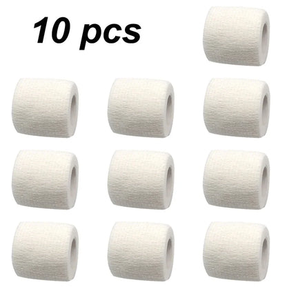 10 rollos de vendaje deportivo elástico autoadhesivo: protección para articulaciones, extremidades y mascotas | Cinta para lesiones atléticas | Correa de compresión