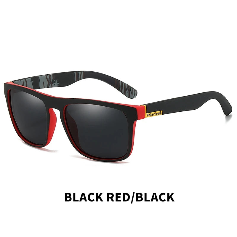 Gafas de sol polarizadas cuadradas vintage de moda para hombre y mujer, para conducir y pescar, de marca de lujo, de diseñador, con protección UV400.