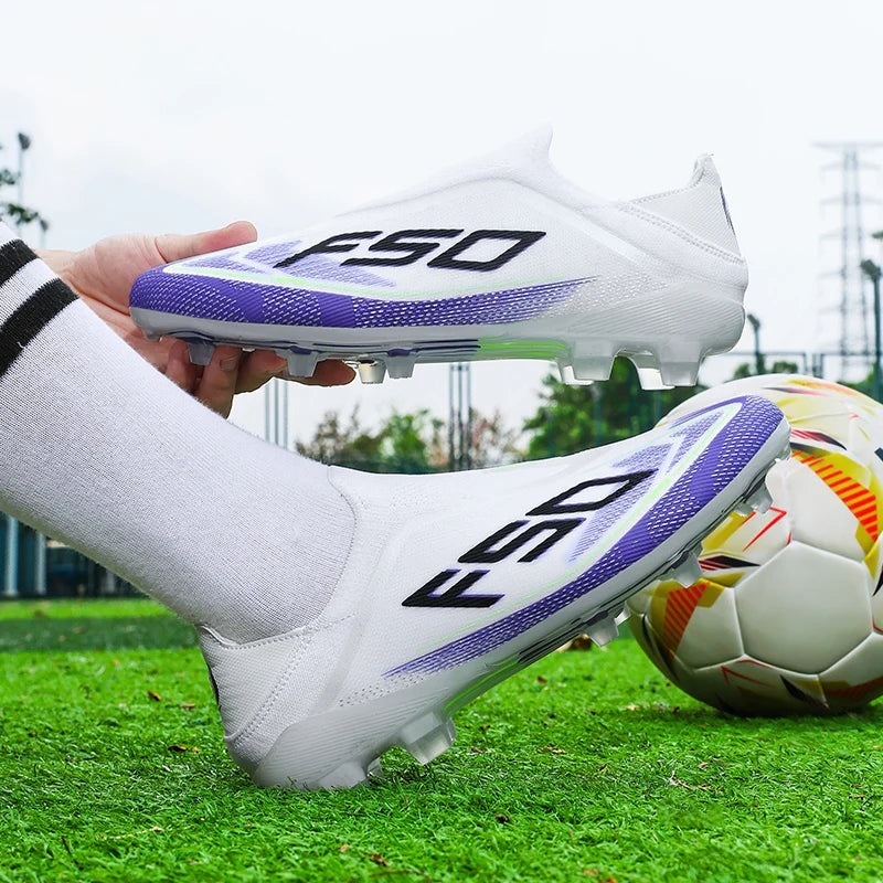 Nuevas Botas de Fútbol Antideslizantes de Alta Calidad para Céspet con Tacos de Alta Gama y Ligeras