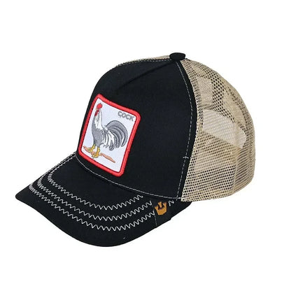 Gorra de béisbol bordada unisex, gorra de tiburón, gorra de animal, gorra de león, gorra de tigre, gorra de gallo, gorras de granja, gorras casuales, gorra de protección solar
