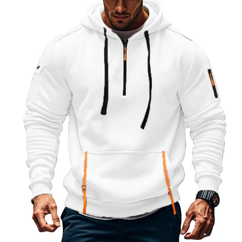 sudadera con capucha y hombros descubiertos para hombre