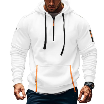 sudadera con capucha y hombros descubiertos para hombre