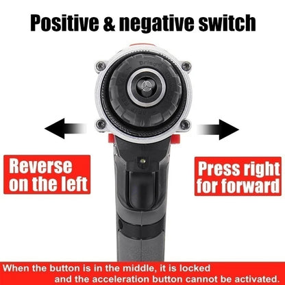 Cordless Impact Drill Electric Screwdriver Electric Hammer Mini Hand Drill Lithium-ion Battery Power Tools 88VF