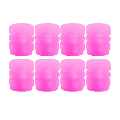 Tapones de válvula luminosos fluorescentes de noche para neumáticos de coche, decoración brillante para motocicletas y bicicletas, boquillas para neumáticos, accesorios para coche.