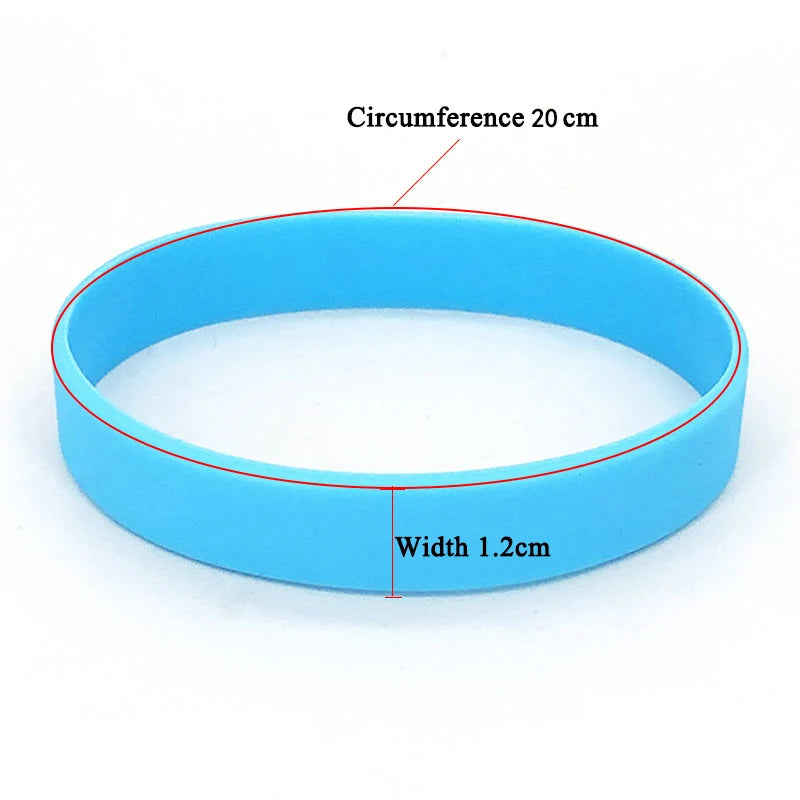 5pcs Fashion Silicone Sports Bracelets for Men Women New Elastic Rubber Wristbands for Boys Girls Team Game Wristbands 