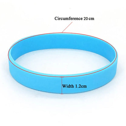 5pcs Fashion Silicone Sports Bracelets for Men Women New Elastic Rubber Wristbands for Boys Girls Team Game Wristbands 