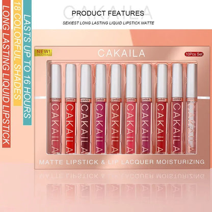 10/6 pcs lipstick set for women makeup waterproof long lasting cosmetics korean makeup matte lipstick free shipping
