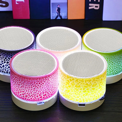 Mini haut-parleur Bluetooth sans fil, haut-parleur LED coloré, caisson de basses TF, haut-parleurs stéréo d'extérieur, colonne de son de musique MP3 pour smartphone 