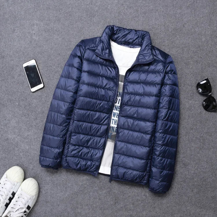abrigo ligero con capucha acolchado de algodón para hombres chaqueta de algodón