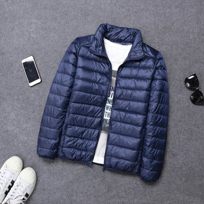 abrigo ligero con capucha acolchado de algodón para hombres chaqueta de algodón