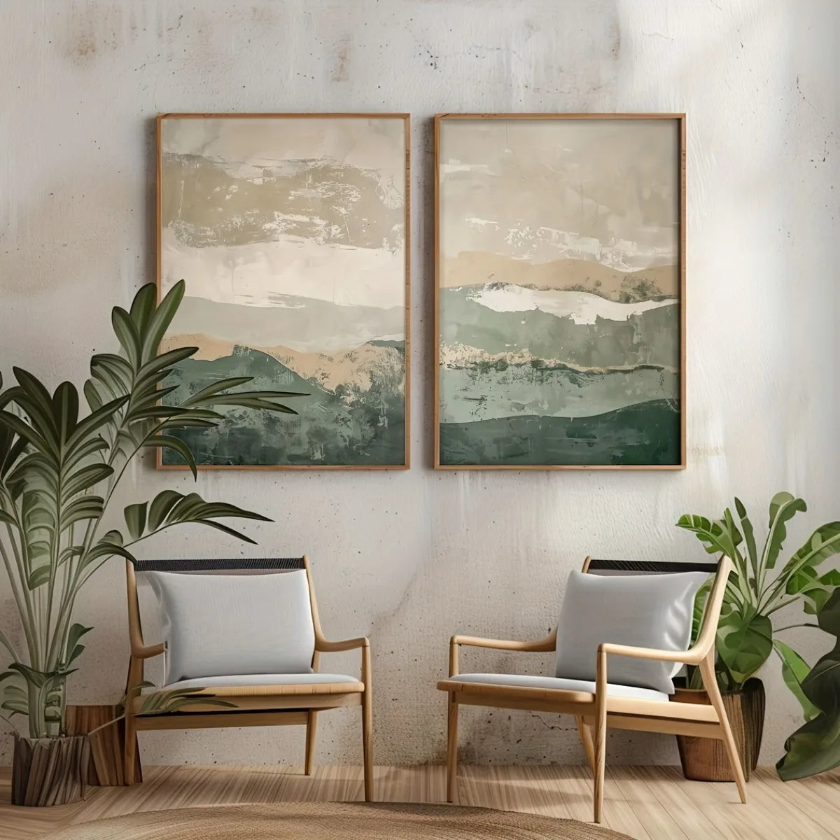 2 unids cuadros montañas lienzo abstracto póster impreso arte minimalista moderno impresión decoración del hogar arte de la pared cartel