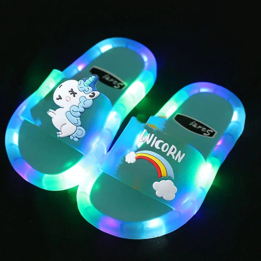Chanclas ,Zapatillas para niños y niñas  de unicornios de dibujos animados