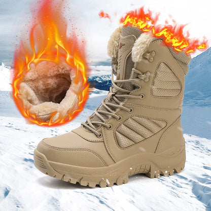 Men's winter boots, waterproof ankle high boots for men