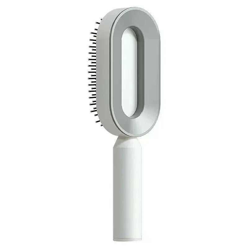 Peine de masaje, cepillo de pelo autolimpiante para mujer, peine de pelo rápido de una tecla, cojín de aire 3D, herramientas de estilismo para el cabello, peine con bolsa de aire