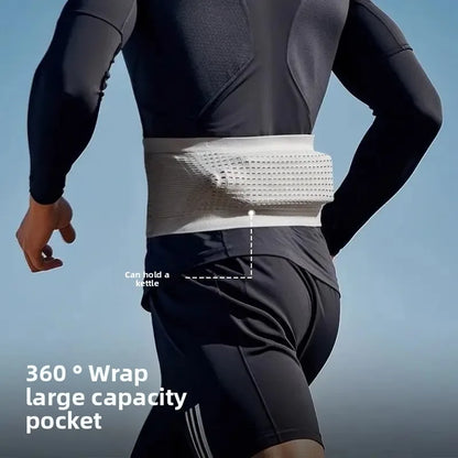 Riñonera para correr Unisex, bolsa para teléfono móvil de alta elasticidad, cinturón de maratón para Fitness al aire libre, Material de nailon para hombres y mujeres