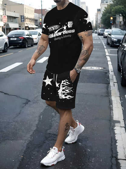 conjunto casual y de moda para exteriores para hombre, nueva temporada de verano
