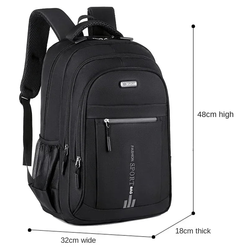 Mochila para hombre, bolso Oxford para ordenador de negocios, mochila impermeable