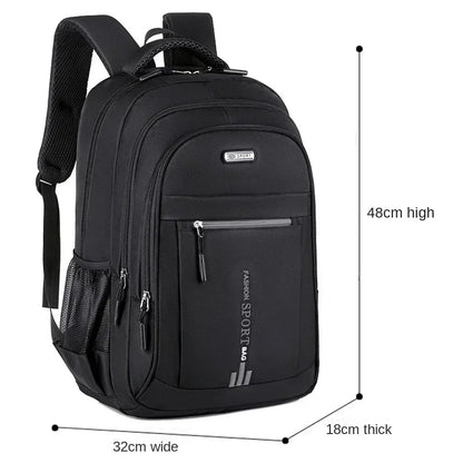 Mochila para hombre, bolso Oxford para ordenador de negocios, mochila impermeable