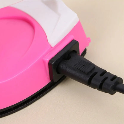 Minimáquina de prensado en caliente para bricolaje, portátil, eléctrica, miniplancha de viaje, versátil, de calentamiento rápido para perforaciones en caliente, pegatinas de tela con nombre