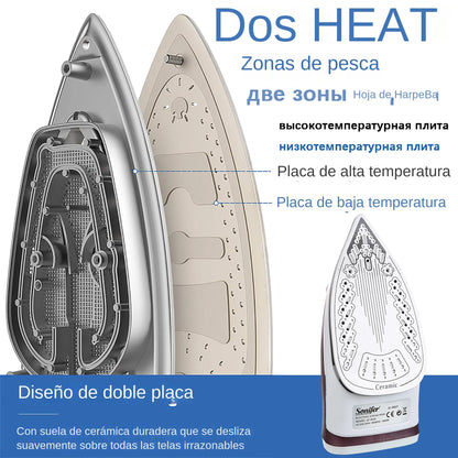 Plancha eléctrica portátil mini vaporizador de ropa plancha de vapor para ropa plancha de suela de cerámica ajustable plancha para planchar Sonifer