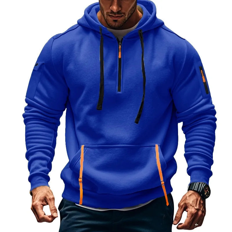sudadera con capucha y hombros descubiertos para hombre