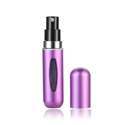 Botella de perfume recargable de 5 ml, portátil, mini, bomba de aroma, envases cosméticos vacíos, atomizador para viaje