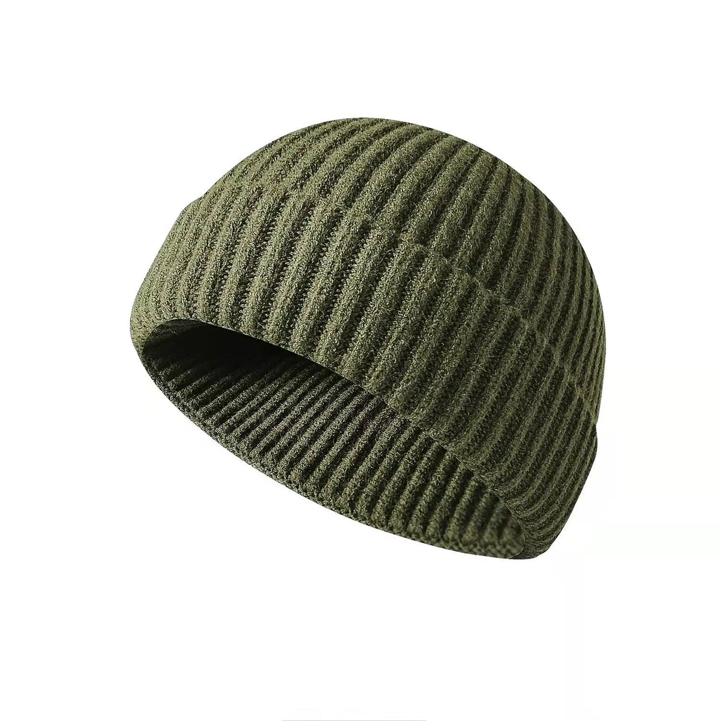 Gorro de punto de invierno, gorro de hip hop de color sólido, gorros y gorros unisex